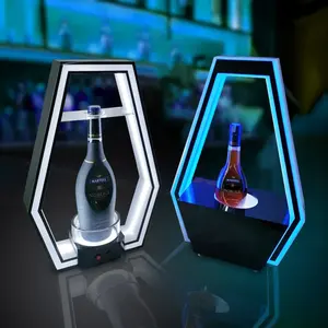 Éclairage en plastique personnalisé porte-bouteille présentoir de bouteilles Led glorificateur pour vin liqueur