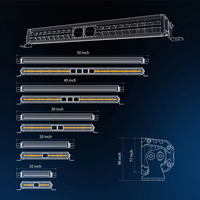 Nouvelle barre lumineuse LED DXZ RL2C super lumineuse 9-30V 30W |   Pare-chocs de camion de 10 à 50 pieds |   Kit de modernisation/amélioration pour positions auxiliaires tout-terrain 4x4