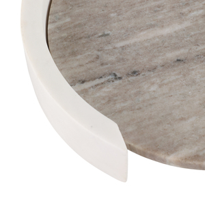Vassoio rotondo in marmo decorativo per la casa, per gioielli, caffè, centrotavola - Product Image 5