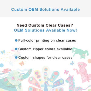 กระเป๋าดินสอ PVC ขนาดเล็กสำหรับเด็กผู้หญิงเครื่องเขียนจากซิงค์อัลลอยดีไซน์ใสออกแบบได้ตามต้องการ - Product Image 5