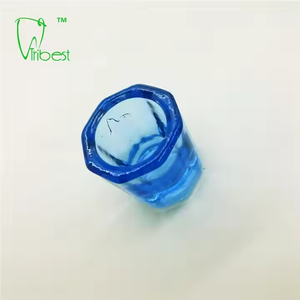 Cangkir kaca gigi sekali pakai kaca gigi warna-warni piring <span class=keywords><strong>Dappen</strong></span> transparan - Product Image 3