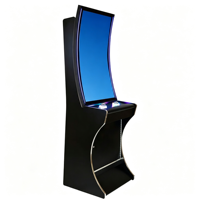 Machine de jeu d'arcade multi-jeux 5 en 1 à écran vertical de 43 pouces, fonctionnant à pièces, avec cabinet en bois pour parc d'attractions