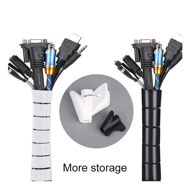 Cord Protector Spiral Wire Wrap Cord Computer Electrical Wire Organizer Cable Management Spiral Cable Wrap Cable Sleeve Custom