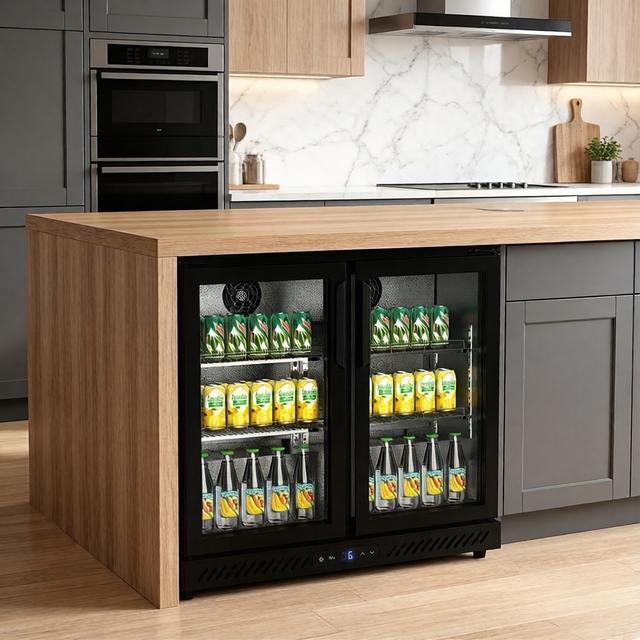 Home Kitchen Under Cabinet Mini Beer Juice Energy Drink Cooler Can Bar Beverage Fridge