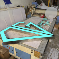 Letras de Canal Acrílicas Personalizadas con Iluminación Frontal 3D, Letrero LED de Neón Impermeable de Acero Inoxidable con Clasificación IP65 para Empresas, Hospitales y Parques