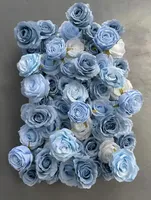 Mur de fleurs artificielles 5D en soie colorée fabriqué en usine pour la décoration de fête