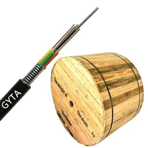 Offre Spéciale monomode optique GYTA EXTÉRIEURE 2-288 Core Armure Fiber Optique Câble Pour Câble de Communication