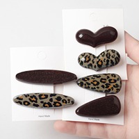 Mode longue acétate géométrique Rectangle pince à cheveux pour femmes élégant fille léopard frange épingles à cheveux accessoires bijoux cadeau