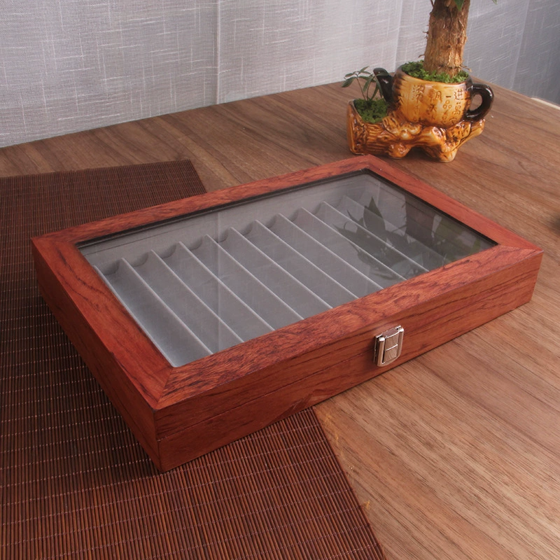 กล่องเก็บปากกาไม้โรสวู้ด12ช่อง