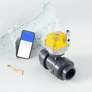 Vanne à boisseau sphérique motorisée électrique JINKON VALVE UPVC True Union 2 voies DN80 PN10 pour traitement de l'eau et eaux usées chimiques OEM - Product Image 3