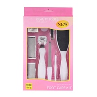 Cona – Kit de toilettage en métal de haute qualité, soins quotidiens, manucure, pédicure, Kit d'élimination des peaux mortes, 8 pièces