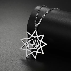 महिलाओं के लिए ईसाई प्रतीक पेलेंट हार पुरानी 9-नुकीले स्टार धार्मिक स्टेनलेस स्टील नेकलेस ट्रेंडी आर्बइक रस गहने - Product Image 2