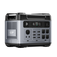 Centrale électrique portable 2200W 2048WH MPPT Port RV à onde sinusoïdale pure pour panneau solaire voiture LED EU 1000W 1200W démarrage d'urgence extérieur