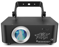 Projecteur laser 3D RVB pleine couleur 500 mW contrôlé par DMX512 avec lumières LED pour fêtes, discothèques et boîtes de nuit