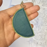 Aksesoris Tas Buatan Tangan Gantungan Kunci Irisan Buah Citrus Berhias Manik-Manik (Lemon/Lime/Jeruk)-Hiasan Tas Musim Panas Warna-Warni & Aksesoris Hadiah Lucu