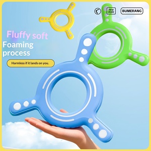 Nuevo Boomerang de Juguete para Niños de 2 a 4 Años, Apto para Padres, Deportes al Aire Libre en el Parque, Disco Volador Suave de Tres Aspas de Goma - Product Image 5