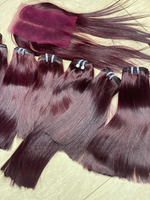 Cabello Remy Virgen Vietnamita al por Mayor, Doble Trama a Máquina, 8 Pulgadas, Solo Colores Más Oscuros, Paquetes Lisos SDD Vietnam Bone Straight