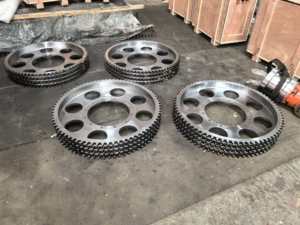 Pignon de <span class=keywords><strong>moto</strong></span> forgé sur mesure pour usine, roue dentée, pignon segmenté pour four rotatif - Product Image 3