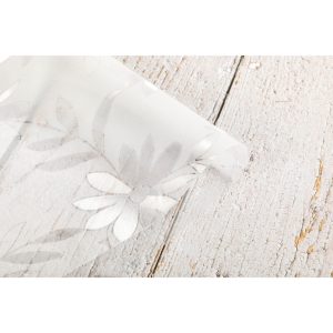 Rouleau de film PVC transparent givré mat calandré Cosmos Flower personnalisé pour la protection des tables et des meubles - Product Image 1