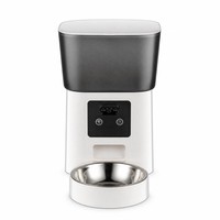 Distributeur automatique de nourriture pour animaux de compagnie 3,5 L avec contrôle des portions programmé et enregistrement vocal de 15 secondes pour chats et chiens