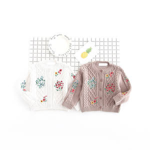 Produits les plus vendus : Cardigans brodés pour enfants, combinaison de couleurs - Product Image 1