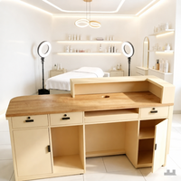 Ensemble complet de comptoirs de réception haut de gamme en MDF pour magasins de vêtements, salons de beauté, bars et centres de bien-être