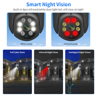 Caméra de sécurité extérieure Hiseeu 8MP 4K WIFI, 5MP 3MP 1080P, suivi automatique, vidéo sans fil, surveillance CCTV, caméra PTZ, caméra dôme IP