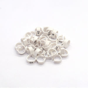 Anneau ouvert en plastique avec numéros de série sans impression Type de patte de perroquet, anneau de pied d'oiseau - Product Image 2