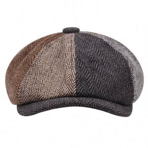 Gorra Newsboy de 8 Paneles con Diseño Espigado, Unisex, 100% Algodón, Transpirable e Impermeable, Bordado 3D, Hebilla Metálica, Venta al Por Mayor - Product Image 4