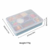 Boîte à lunch personnalisée pour enfants pour l'école Conteneur à collations Boîte à collations portable en silicone divisée pour enfants Boîte de rangement pour collations de voyage