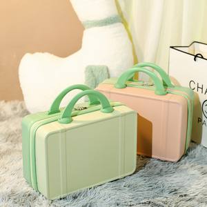 Sac à main en plastique haut de gamme modèle 2025, 14 pouces, mini-valise de rangement, boîte <span class=keywords><strong>cadeau</strong></span> maquillage souvenir, fermeture éclair, étanche, léger, vente en gros - Product Image 2