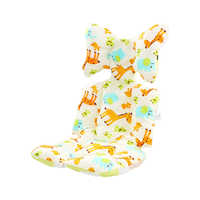 Coussin de siège de poussette pour bébé en coton à motifs multicolores écologiques 78x33x5cm pliable pour 0-3 ans