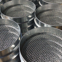 Tamis en acier inoxydable à mailles de 600, 500, 400, 300, 200, 100, 63, 25, 90, 75, 50, 45, 10 microns, tamis de laboratoire, tamis pour tests de sol