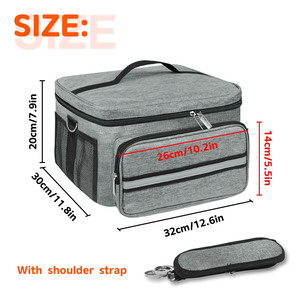 <b>Toaster</b> Storage Bag 33x15x85cm Fabric Rectangular Kitchen Neatening With Handle And Shoulder Strap - Product Image 3