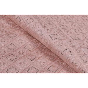 Triloki Baby Pink Poly Raw Silk Organza Fabric 44 Inches Sheer <b>Embroidery</b> Wedding Dress <b>Material</b> by The Yard - Product Image 4