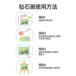 Onshine Diamond Painting Diy Craft For Kids Rectangle No Frame Arts Children 4-6 Years Old Zhejiang Made - Product Image 5