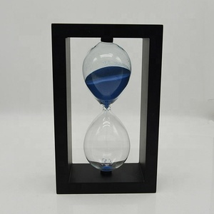 Cửa Hàng Đồ Chơi Khung Gỗ 30 Phút Đồng Hồ Cát Đồng Hồ Cát Hẹn Giờ Khung Đen Nhà Máy Cát Trắng - Product Image 5