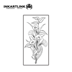 Tatouage semi-permanent INKARTLINK de haute qualité, imperméable, longue durée (15 jours), pour le bras et le corps, motif épée noire, jus de thorn. - Product Image 3