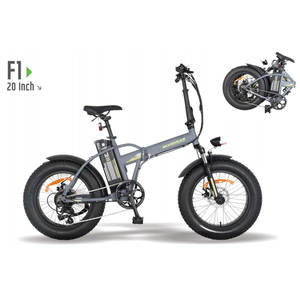 Vélo électrique pliable <span class=keywords><strong>mini</strong></span> à pneus larges de 20 pouces pour adultes, 36V 10Ah, 7 vitesses, vélo de montagne électrique, moteur 250W, cadre en aluminium, autonomie maximale - Product Image 1