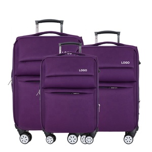 Personalized <strong>Purple</strong> Luggage <strong>Suitcase</strong> Anti Water Luggage Carry on Traveling Trolley Bag - Product Image 1