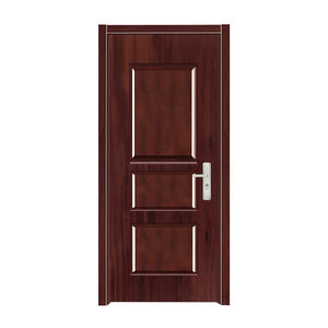 PHIPULO Portes d'intérieur <span class=keywords><strong>rétro</strong></span> américaines à 6 panneaux en acier Portes de surface classiques en noyer blanc/noir - Product Image 5