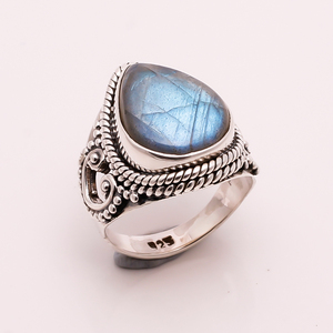 Anillos de Plata de Ley 925 hechos a mano, nuevo diseño, Cuarzo Rosa Natural, joyería fina, conjunto de bodas al por mayor, tecnología de incrustaciones elegantes - Product Image 2