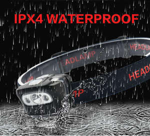 Bán buôn 3 AAA Alkaline pin khô công suất cao cắm trại Đèn pha linterna de cabeza đầu đèn LED Head Torch - Product Image 6