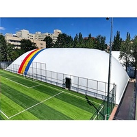 Domo Deportivo Inflable de Gran Tamaño, Estructura Sostenida por Aire, para Entrenamiento de Fútbol