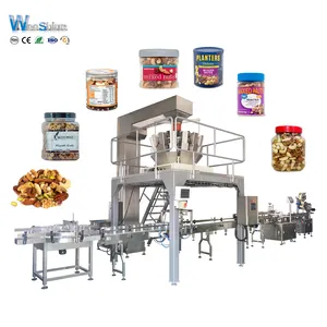 Multi Purpose Bottle Can Pouch Nuts Snacks Automatic Jar Granule Filling Packaging Machine