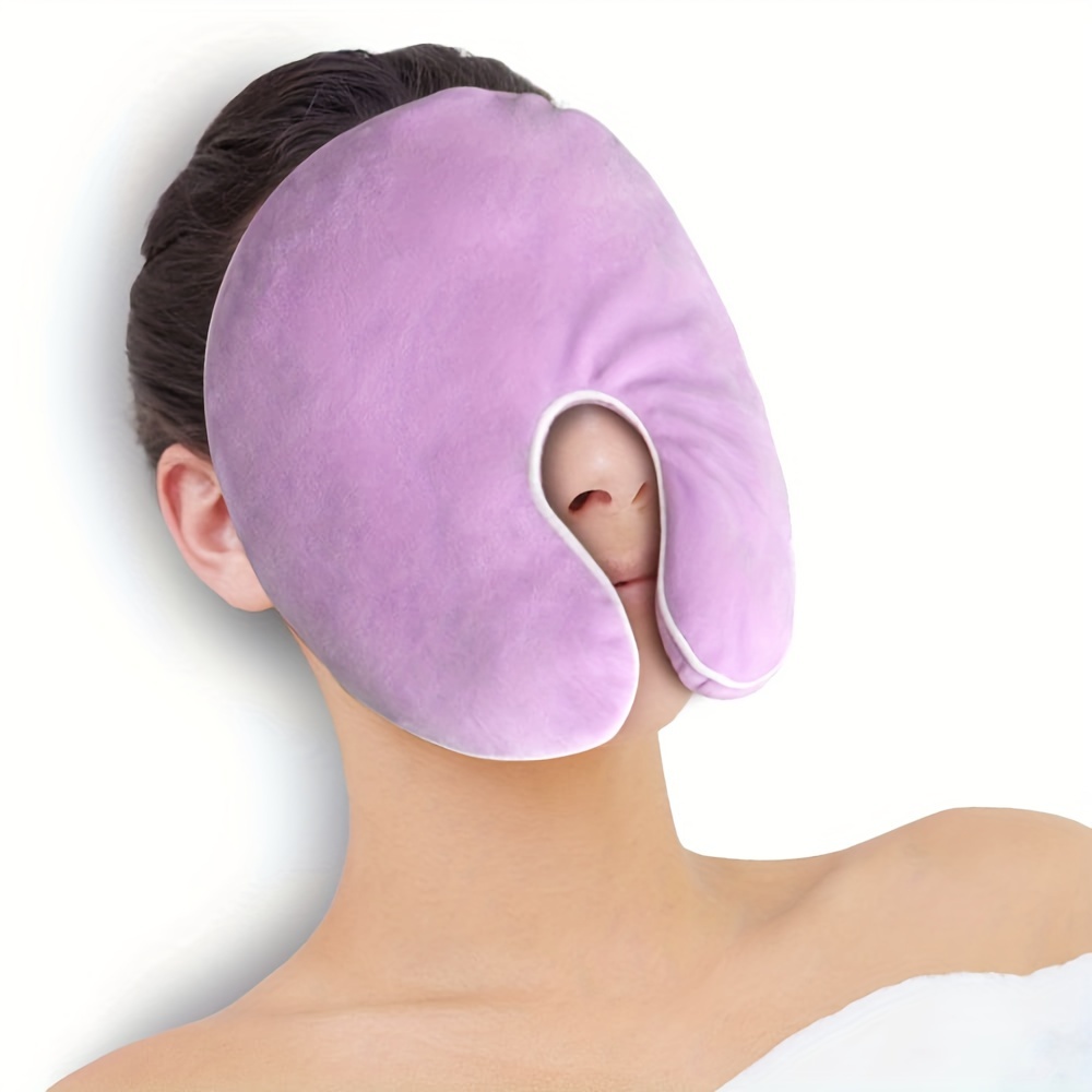 Wholesale Comfortable Natural Moist Face Shield With Natural Flaxseeds Face Mask For Hot Cold Pack