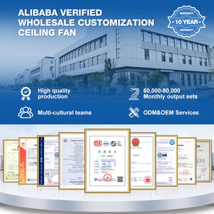 Quạt trần đèn trang trí hiện đại cao cấp tiết kiệm năng lượng động cơ DC 3 cánh màu đen 42 inch phòng khách văn phòng - Product Image 6