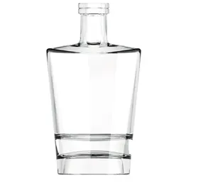 Whiskey Glass Bottle Decanter with Airtight Geometric Stopper for Wine Bourbon Brandy Liquor Juice Water