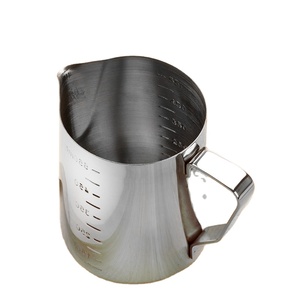 Pichet à lait Ecocoffee Professional Europe Silver <span class=keywords><strong>Motta</strong></span> 350ml 550ml 900ml en acier inoxydable écologique pour les services à café et à thé - Product Image 3