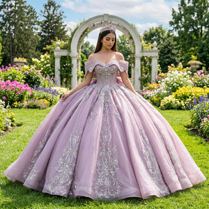 Lsmc135 Pink Ball Gown Quinceanera Dresses Beaded Appliques <b>Sweet</b> 16 Dress Vestido De 15 Anos <b>Party</b> Jancember - Product Image 1